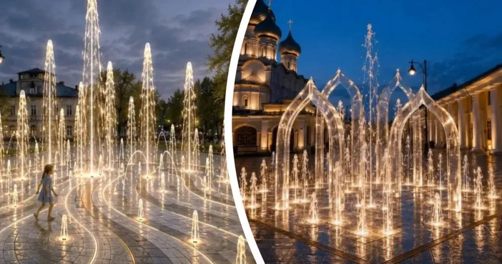 Новые фонтаны в Ростове Великом
